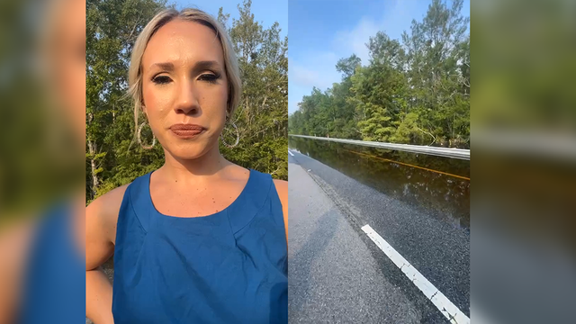 Georgia: Video from Highway 17 following closure due to flooding