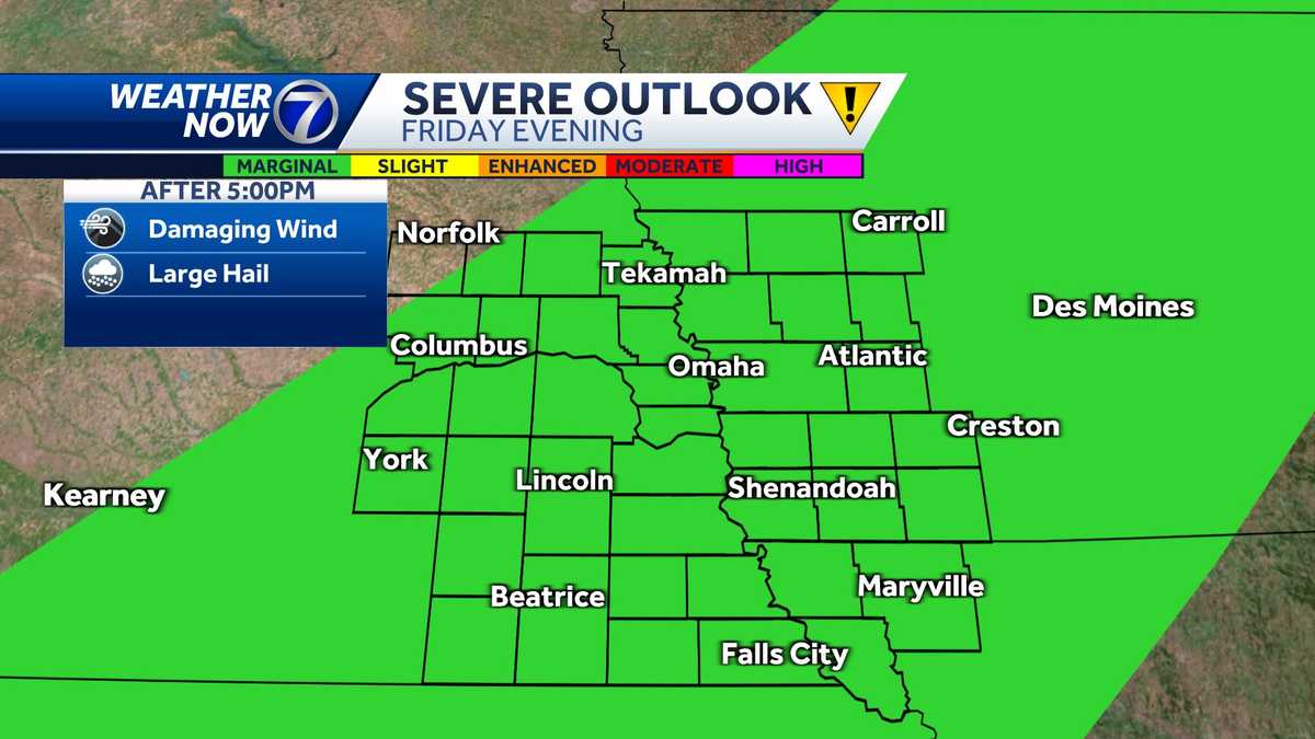 Omaha forecast Severe thunderstorms with wind, hail possible