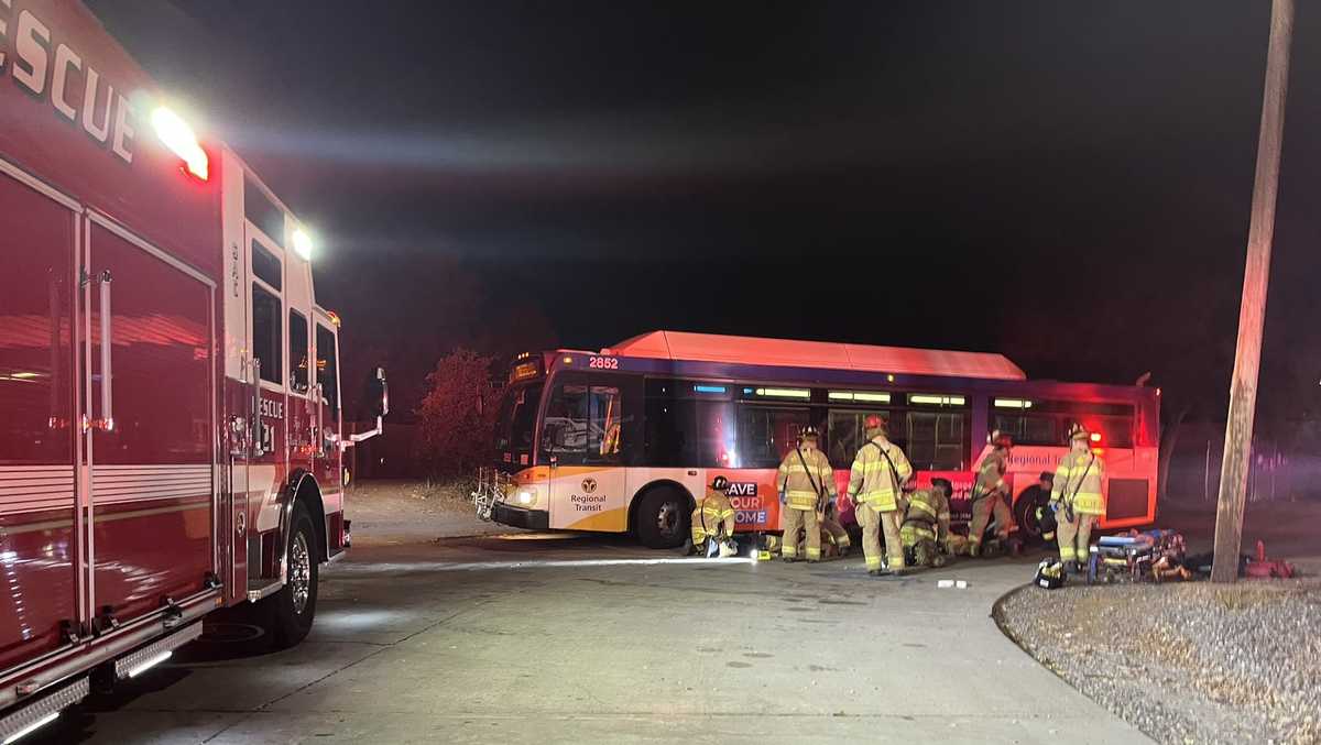 Man struck by bus in North Highlands, Sac Metro Fire says