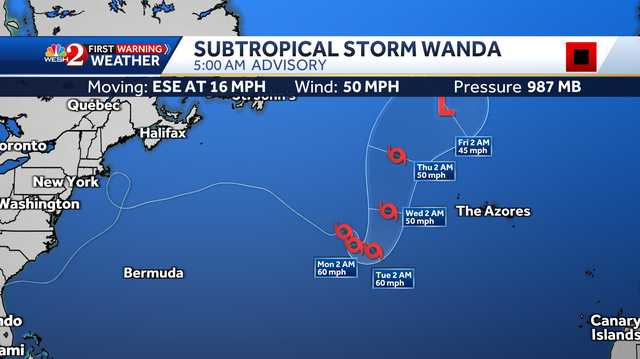 Subtropical Storm Wanda churning with 50 mph winds - Vimarsana News
