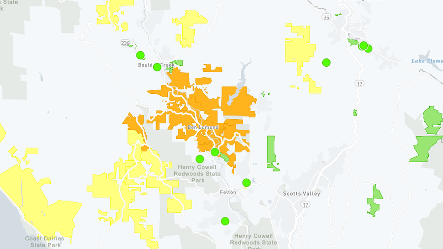 Weather causes power outages in Santa Cruz Mountains