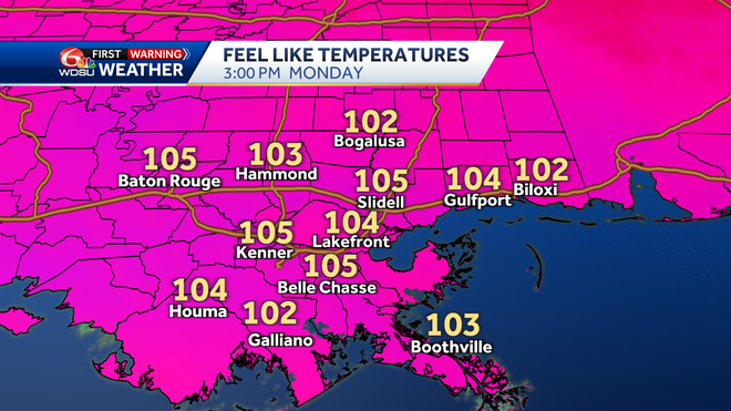 Hot and dry into this week