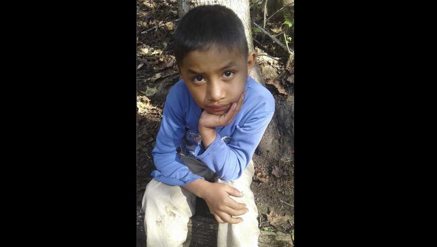 This Dec, 12, 2018 photo provided by Catarina Gomez on Thursday, Dec. 27, 2018, shows her half-brother Felipe Gomez Alonzo, 8, near her home in Yalambojoch, Guatemala. The 8-year-old boy died in U.S. custody at a New Mexico hospital on Christmas Eve after suffering a cough, vomiting and fever, authorities said. The cause is under investigation. (Catarina Gomez via AP)