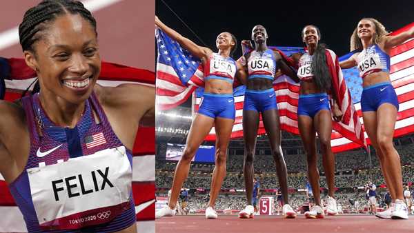Allyson Felix becomes most decorated American track athlete in