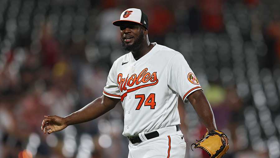 Orioles Bautista named AL Reliever of the Month