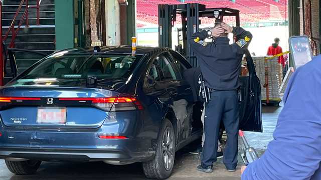 Car hits forklift inside Boston's historic Fenway Park, driver arrested - Vimarsana News