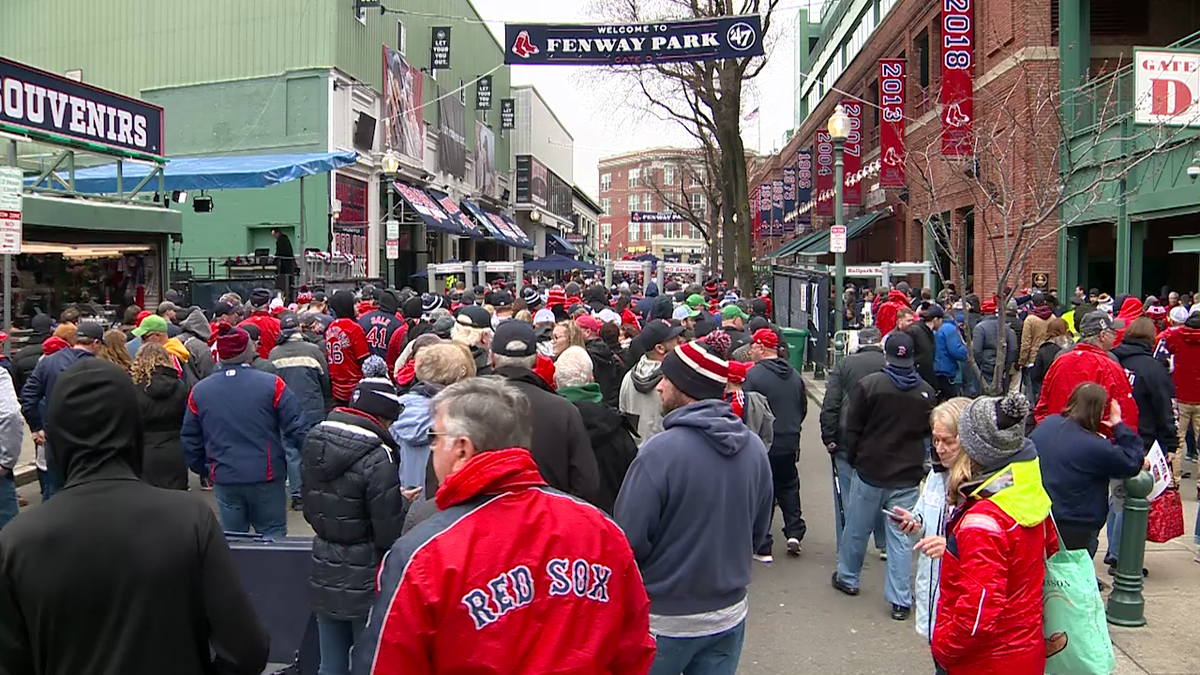 Celebration of champions Opening Day at Fenway Park