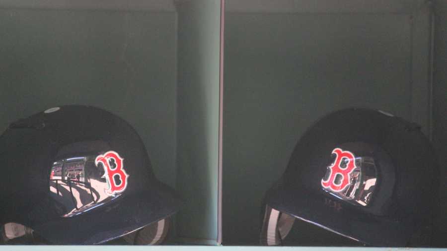Red Sox helmets