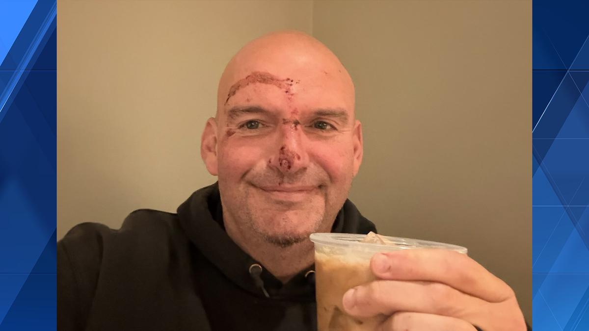 Pennsylvania Sen. Fetterman says he's home from hospital after fall, posts picture