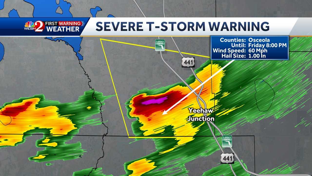 Severe Thunderstorm Warning Expires In Osceola County