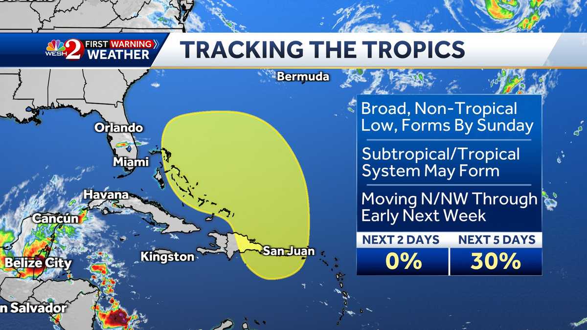 熱帯の嵐トラッカー：乱れがフロリダに影響を与える可能性がある