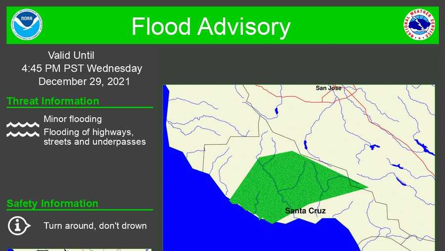 flooding caused by excessive rainfall is expected. wherea portion of northern california, dec 29