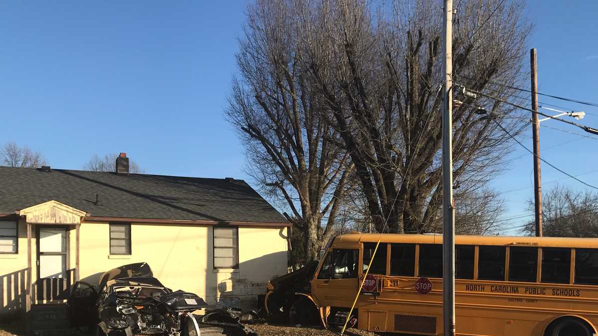 Woman killed, man faces DWI charges after car crashes into school bus ...