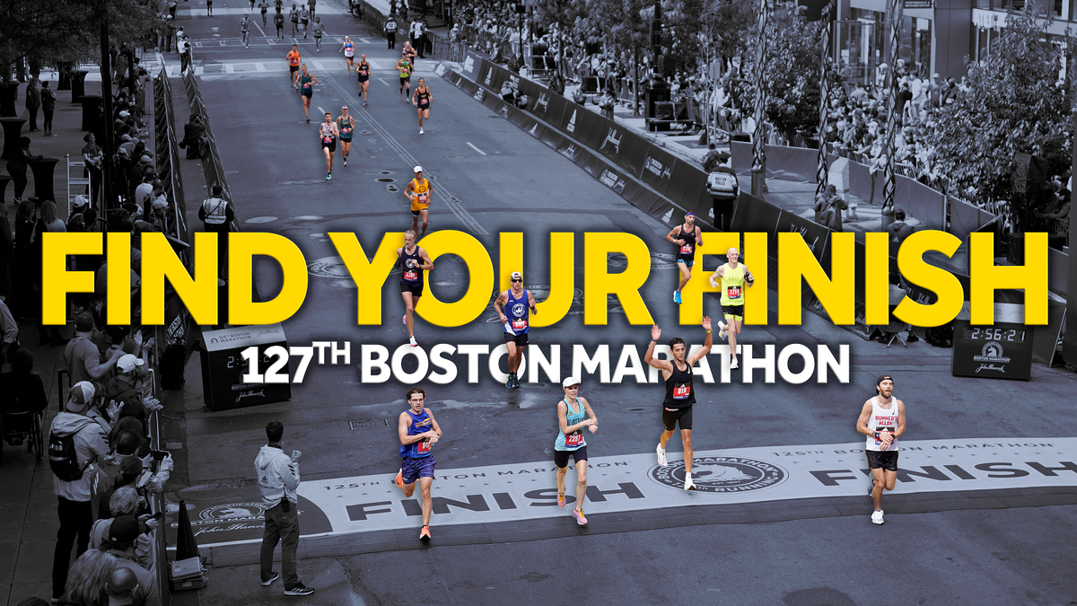 2023 Boston Marathon finish line videos See your finish