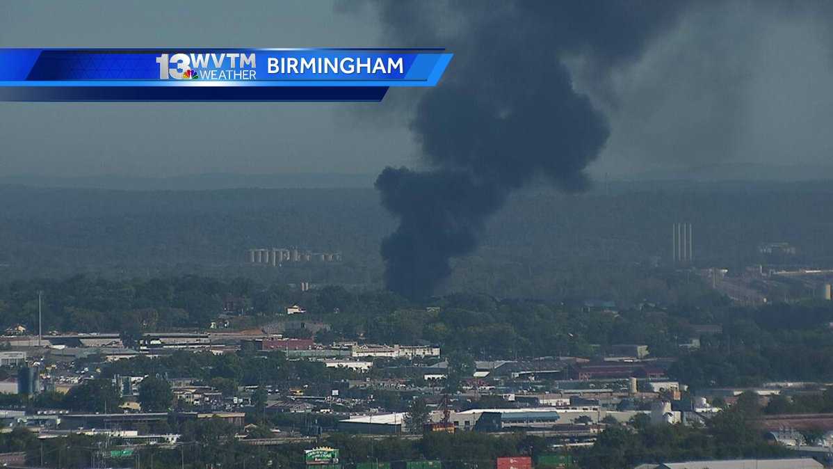 Firefighters respond to north Birmingham recycling fire - WVTM