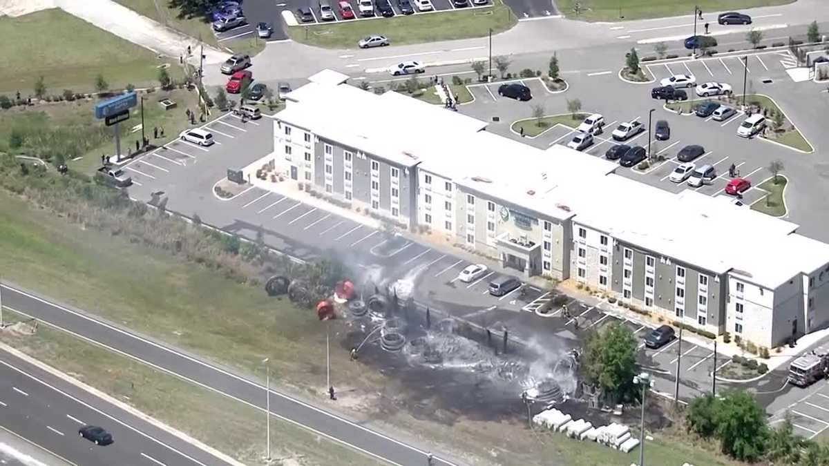 Fire breaks out near Orange County hotel