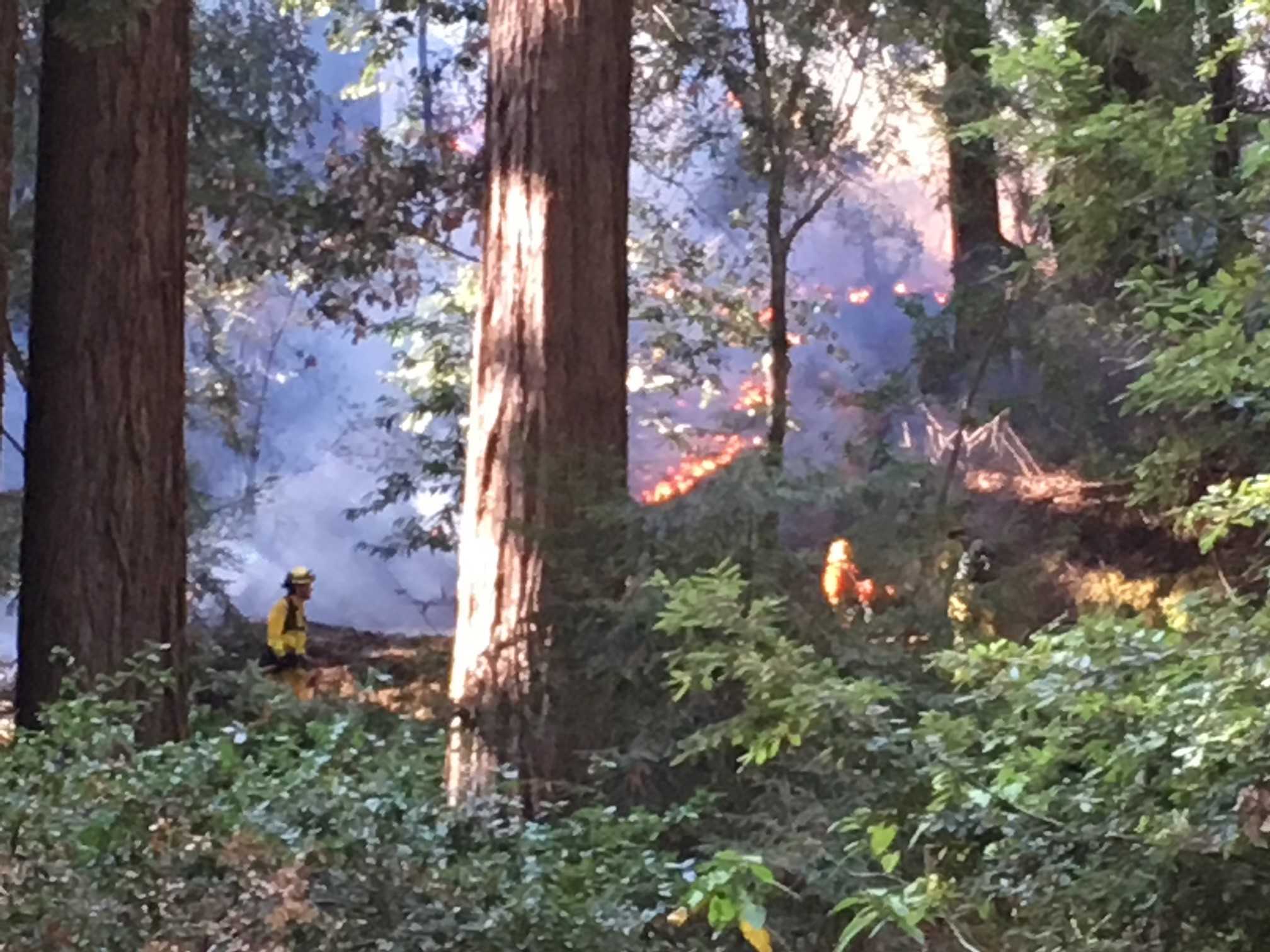 Crews mopping up after series of brush fires in Santa Cruz mountains