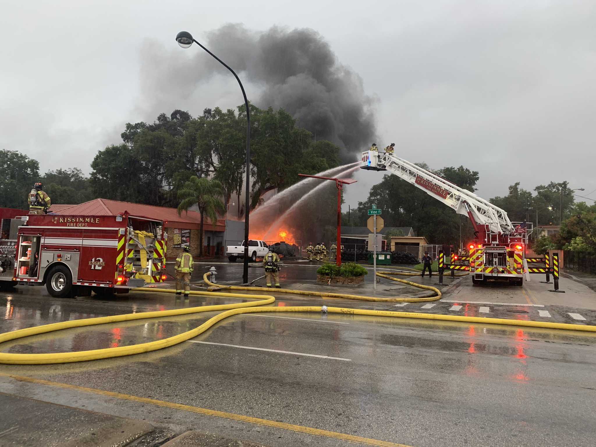 Kissimmee Fire Crews Battle Flames On East Vine Street, Officials Say