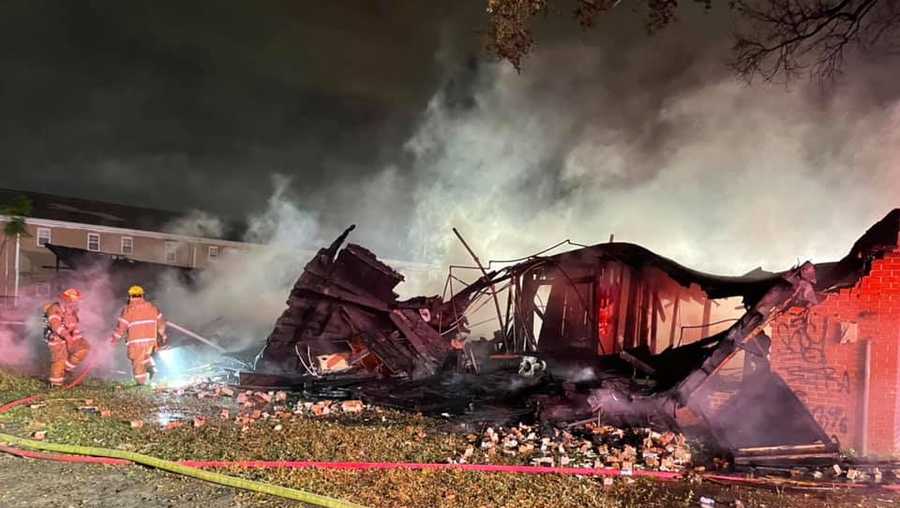 NOFD battles fire at vacant building homeless lived in