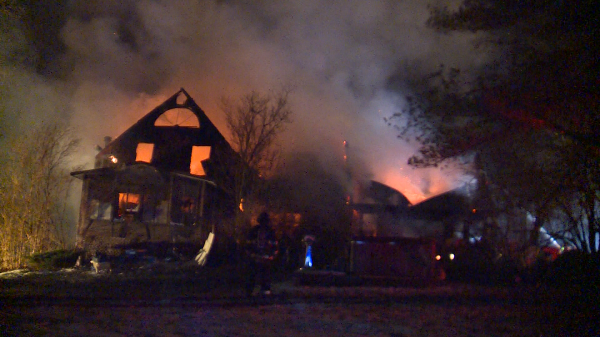 "This was a difficult fire for us," multiple crews battle large two