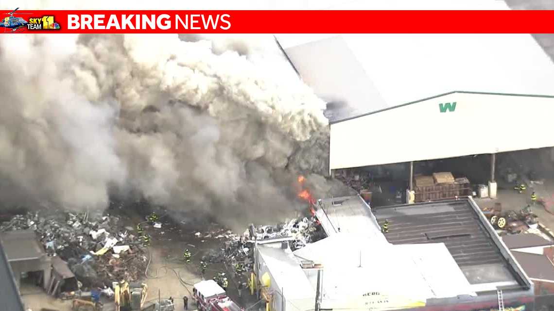 Large fire burned at recycling plant in Baltimore