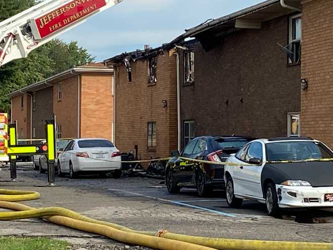 Officials: Multiple people hurt, dog killed in a Clarksville apartment fire