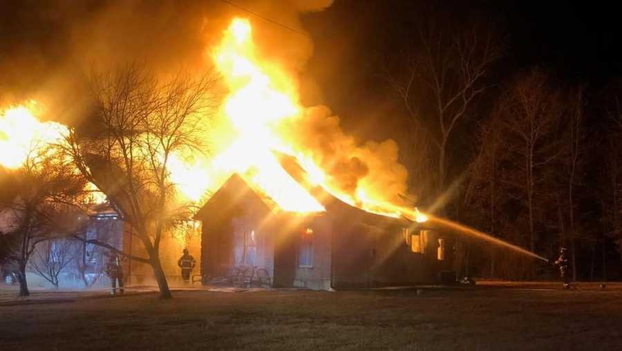 multiple fire departments needed to put out massive house fire in southern indiana