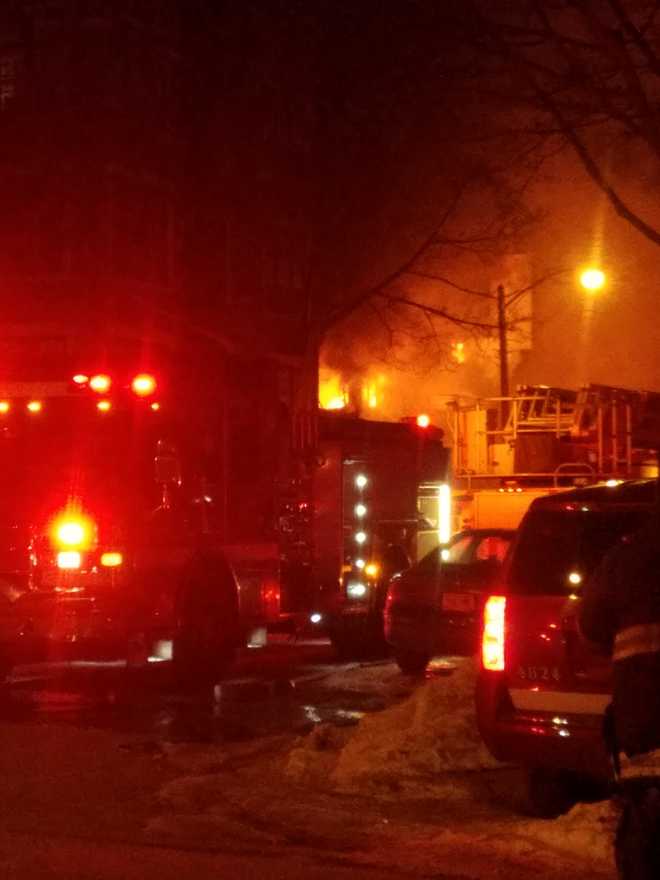 Massive fire burns through Milwaukee apartment building