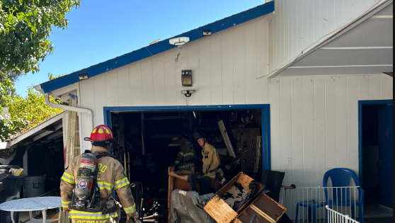 Garage fire reported on Envoy Way in Citrus Heights
