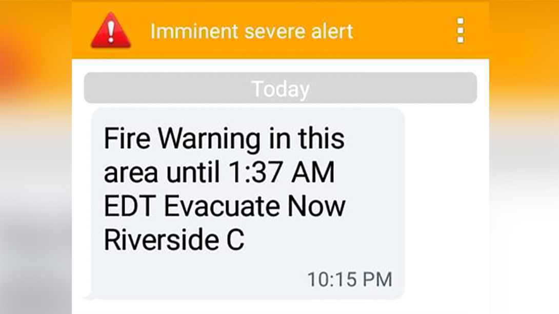 glitch sends fire evacuation alert to sacramento residents fire evacution