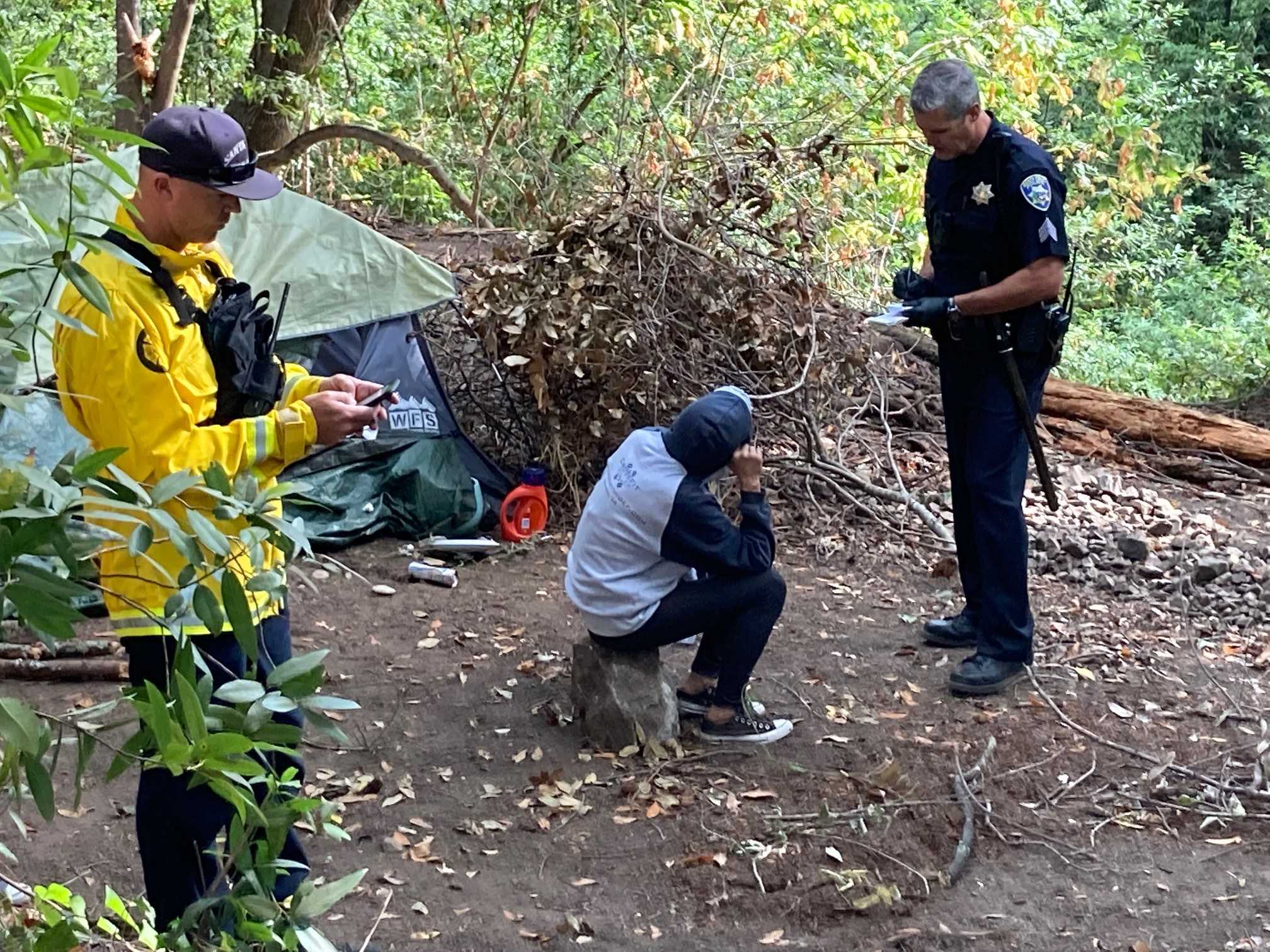 Santa Cruz Fire police continue to run camper sweeps in high fire