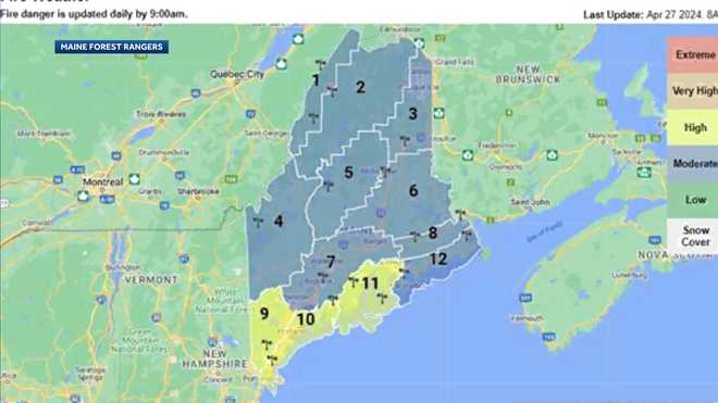 Maine Forest Service Helps Put Out Numerous Small Fires Across The 