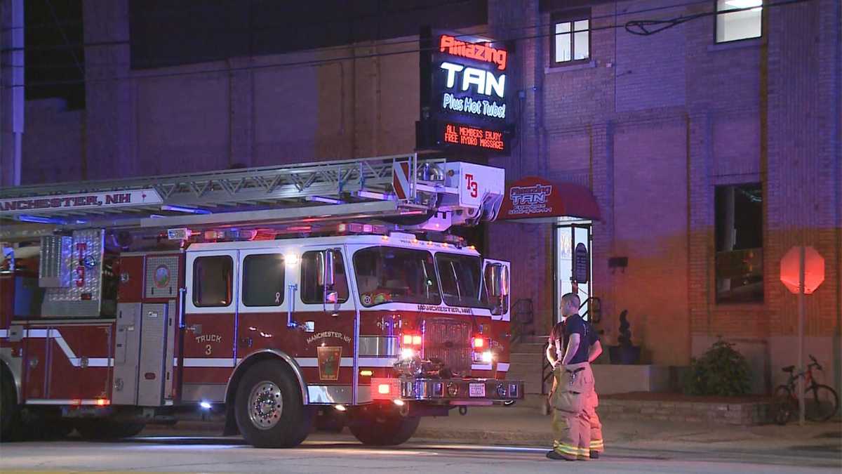 Woman escapes without injury after tanning bed catches fire in Manchester