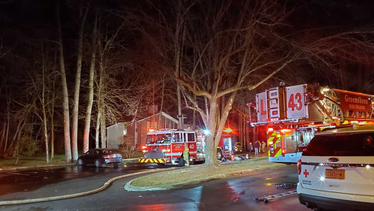 Greensboro Apartment complex fire leaves 12 people displaced