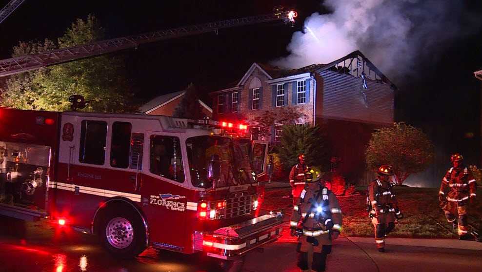 Fire officials: 4 displaced after fire breaks out at home in Florence