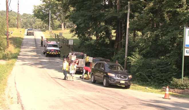 Building destroyed after massive fire breaks out in Fayette County