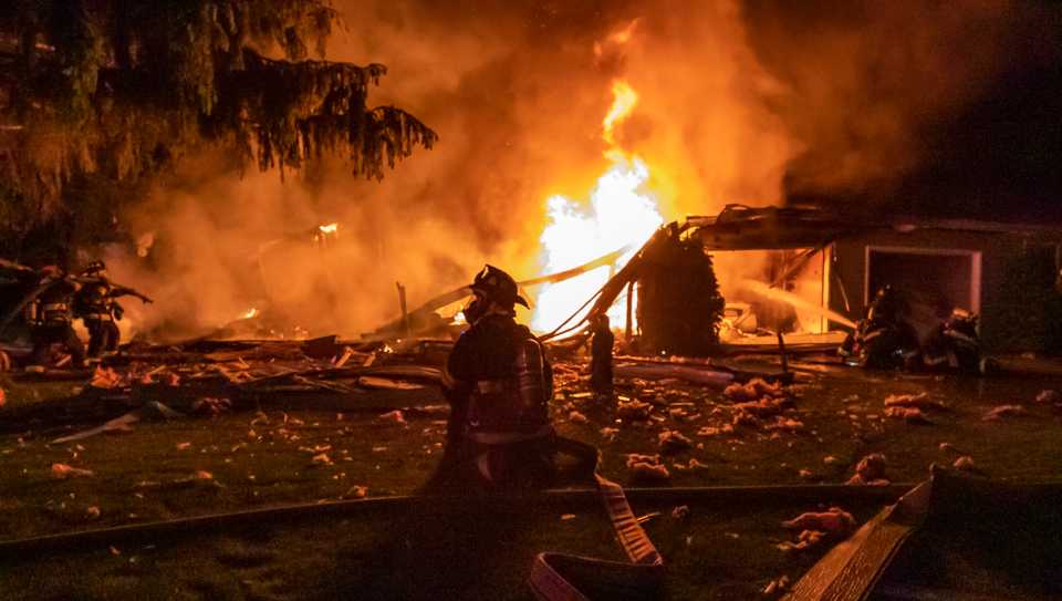 Lit cigarette sparks explosion, house fire in Janesville