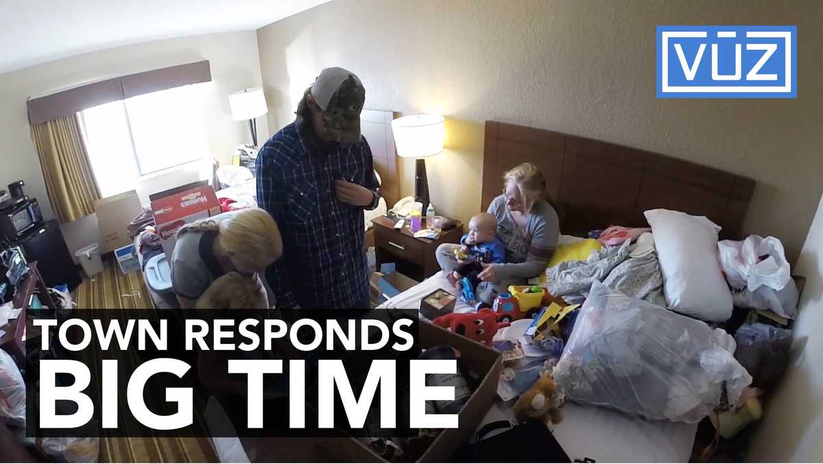 Community comes together to help displaced family