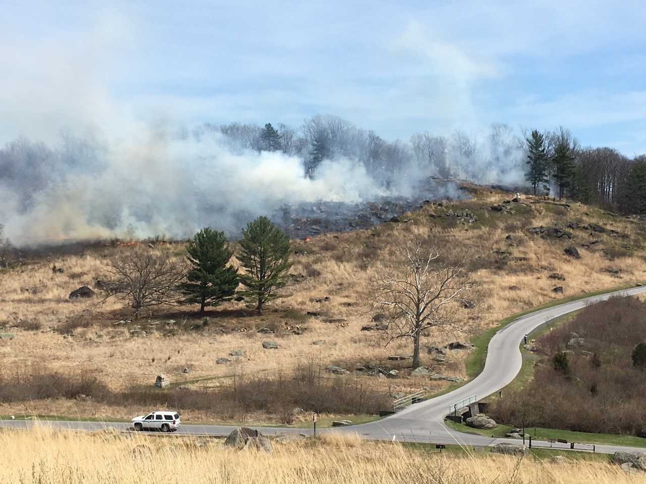 Crews Set "controlled Fires" At Gettysburg National Military Park