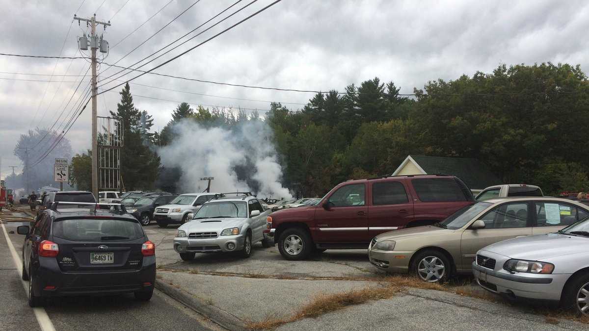 Photos Flames engulf Turner auto dealership