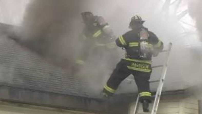 Sweating Pipe Fire Firefighters: Do not thaw pipes with open flame
