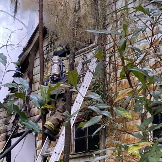 DEVELOPING: Crews tackle difficult house fire in Chatham County