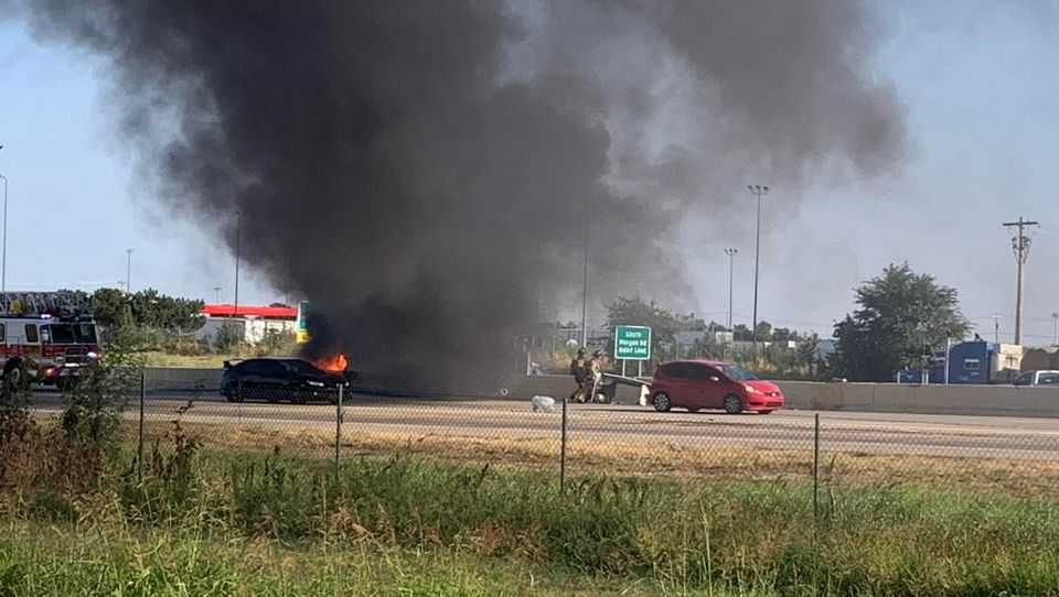 Fire accident reported on Interstate 40 near Morgan Road