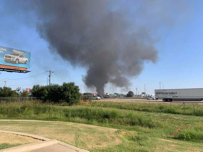 ﻿An accident on Interstate 40 near Morgan Road on Friday, September 13, 2024