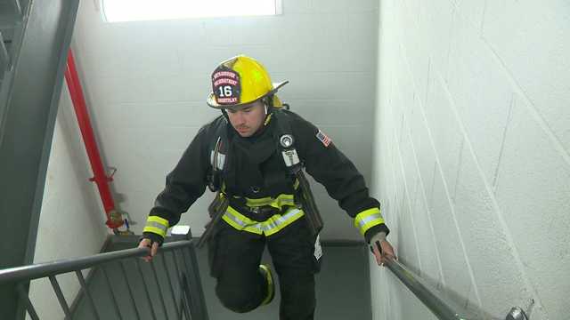 Hundreds climb nearly 800 stairs to top of Boston high-rise to raise money