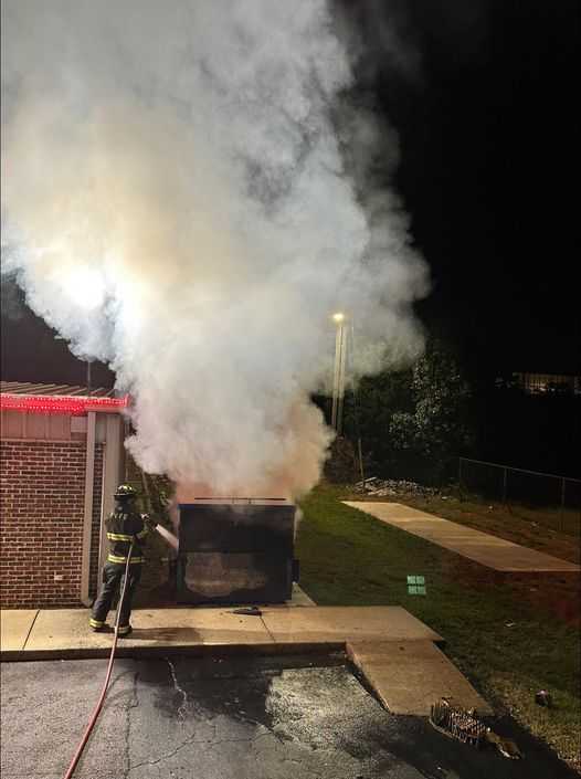 Garbage dump fire