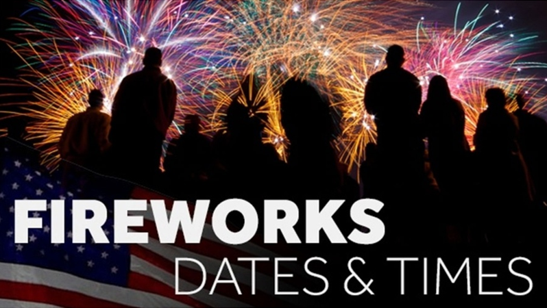 New Hampshire fireworks dates and times