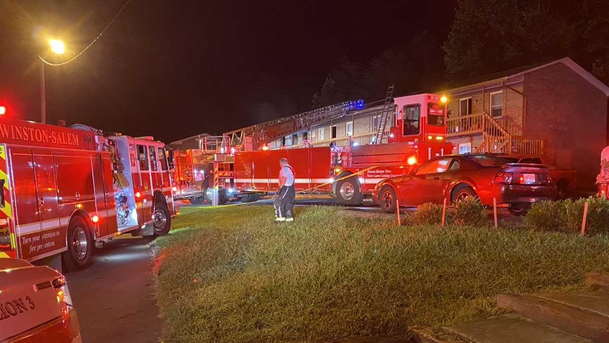 27 people displaced after overnight apartment fire in WinstonSalem