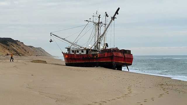 Fishing boat runs aground on Cape Cod beach, Coast Guard says - Vimarsana News