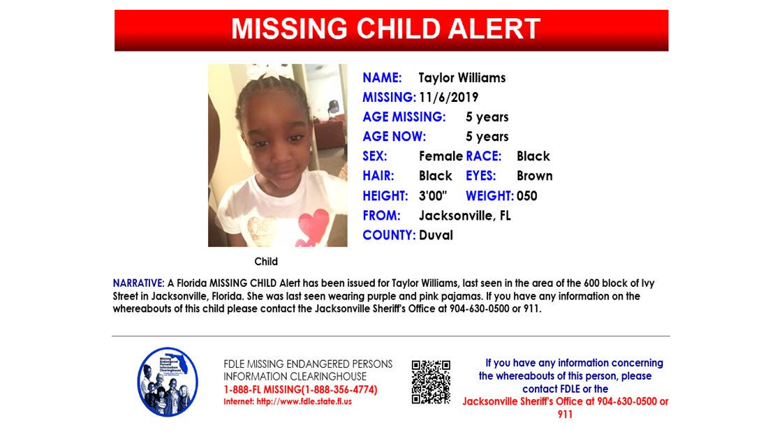 AMBER Alert Search for missing Florida girl expands to Alabama